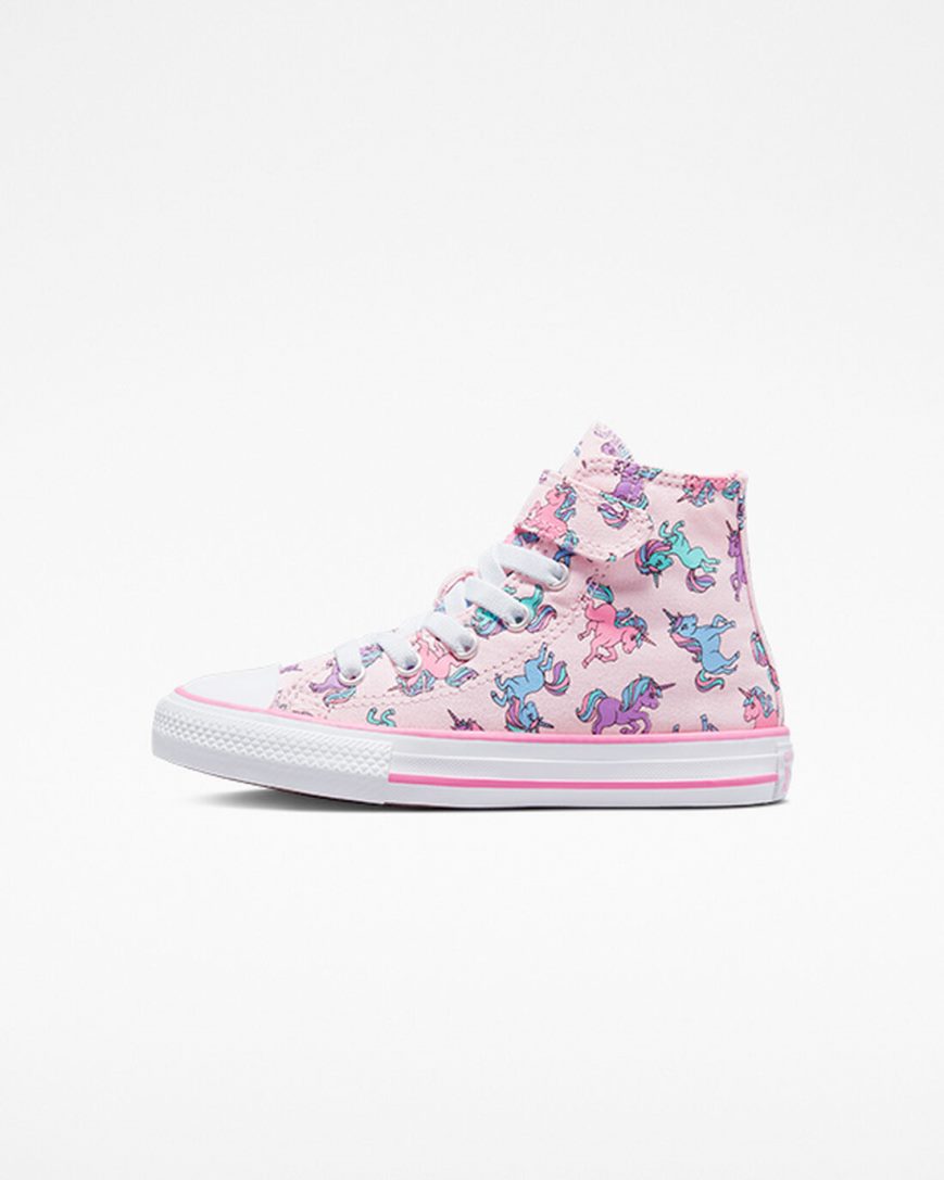 Zapatillas Altas Converse Chuck Taylor All Star Easy-On Unicorns Niño Rosas Azules | PE 25W74E